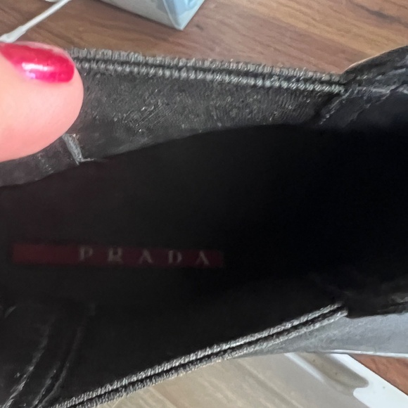 Prada Genuine Black Leather Ankle Boots Men's Sz 9 - Picture 10 of 10